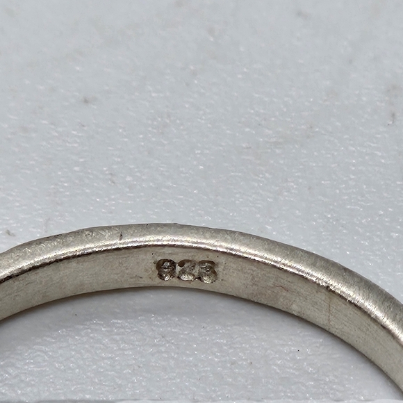 textured sterling silver stackable ring size 4.75 - Picture 5 of 5